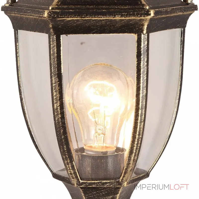 Наземный низкий светильник Arte Lamp 3151 A3151FN-1BN Цвет арматуры золото Цвет плафонов прозрачный