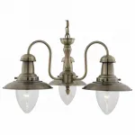 Подвесная люстра Arte Lamp Fisherman A5518LM-3AB Цвет арматуры бронза Цвет плафонов прозрачный от ImperiumLoft