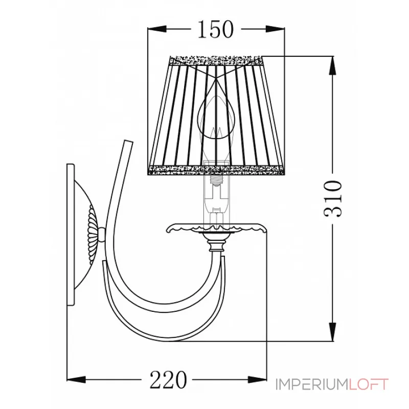 Бра Maytoni Olivia ARM326-01-W Цвет арматуры кремовый Цвет плафонов кремовый