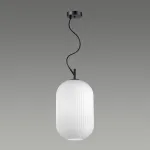 Подвесной светильник Odeon Light Roofi 4752/1 Цвет плафонов белый Цвет арматуры черный от ImperiumLoft