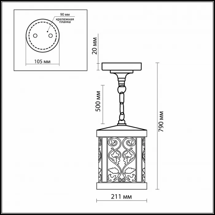 Подвесной светильник Odeon Light Kordi 2286/1 Цвет арматуры коричневый Цвет плафонов белый от ImperiumLoft