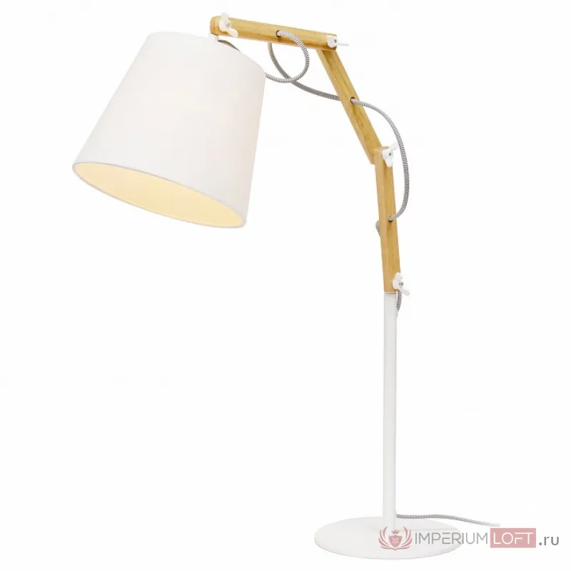 Настольная лампа декоративная Arte Lamp Pinocchio A5700LT-1WH Цвет арматуры белый Цвет плафонов белый от ImperiumLoft