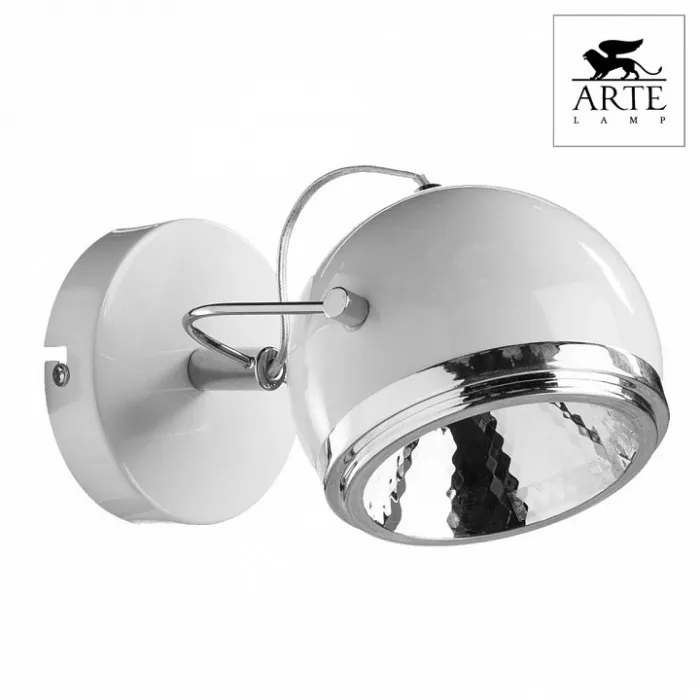 Спот Arte Lamp Orbiter A4509AP-1WH Цвет арматуры белый Цвет плафонов белый от ImperiumLoft