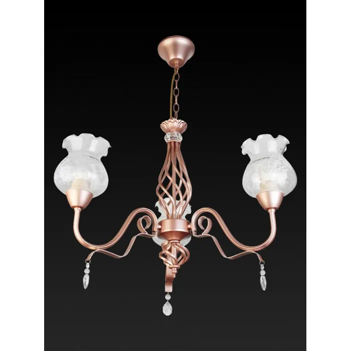 Подвесная люстра TopLight Kelli TL5680D-03PG Цвет арматуры золото Цвет плафонов прозрачный от ImperiumLoft