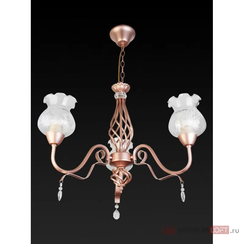 Подвесная люстра TopLight Kelli TL5680D-03PG Цвет арматуры золото Цвет плафонов прозрачный от ImperiumLoft
