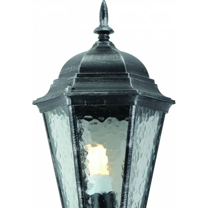 Наземный низкий светильник Arte Lamp Genova A1204FN-1BS Цвет арматуры серебро Цвет плафонов прозрачный от ImperiumLoft