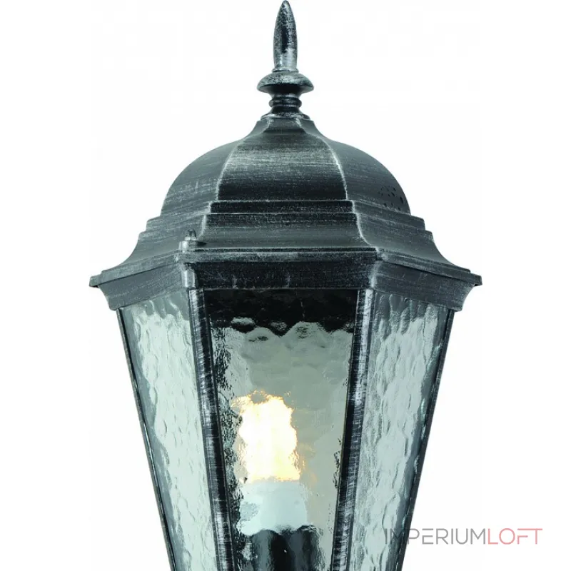 Наземный низкий светильник Arte Lamp Genova A1204FN-1BS Цвет арматуры серебро Цвет плафонов прозрачный