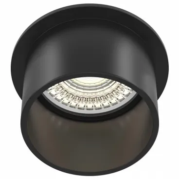 Встраиваемый светильник Maytoni Reif DL050-01B Цвет арматуры черный Цвет плафонов черный