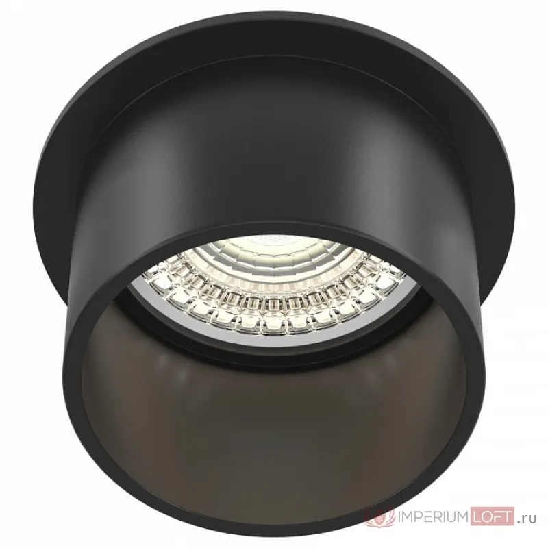 Встраиваемый светильник Maytoni Reif DL050-01B Цвет арматуры черный Цвет плафонов черный от ImperiumLoft