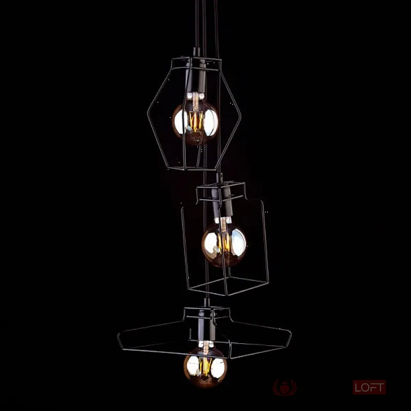 Подвесной светильник Nowodvorski Fiord 9666 цвет арматуры черный цвет плафонов черный от ImperiumLoft