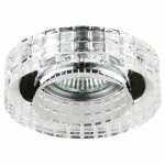 Встраиваемый светильник Lightstar Lei Faceto 006350 Цвет арматуры хром Цвет плафонов прозрачный от ImperiumLoft