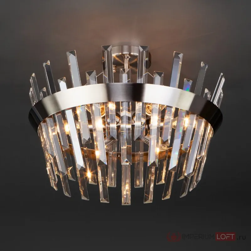Светильник на штанге TK Lighting Steccato 10111/5 сатин-никель/прозрачный Цвет арматуры никель Цвет плафонов прозрачный от ImperiumLoft