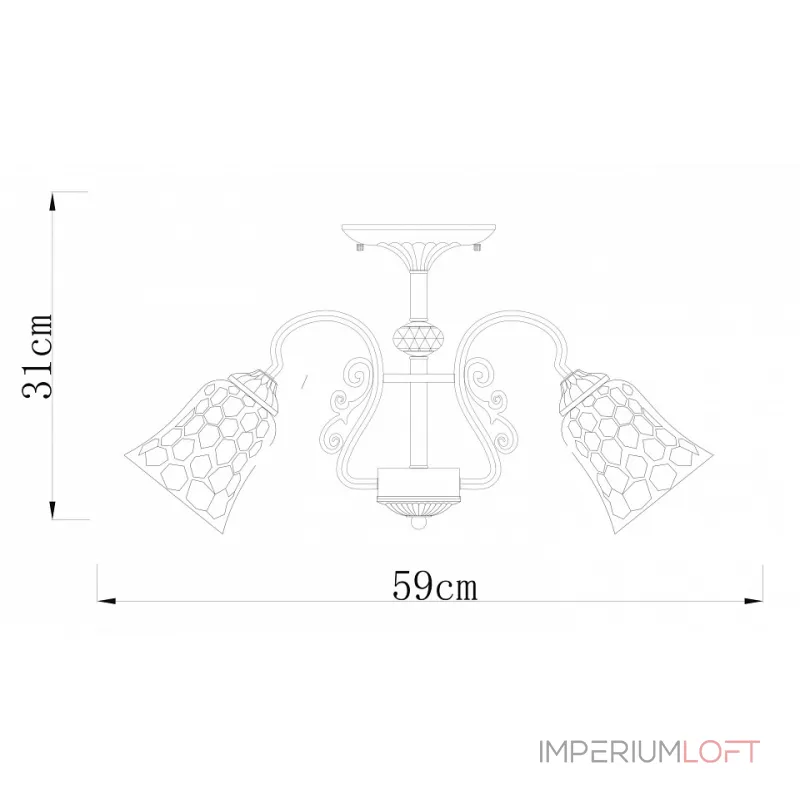 Потолочная люстра Arte Lamp Nicole A2702PL-3AB 