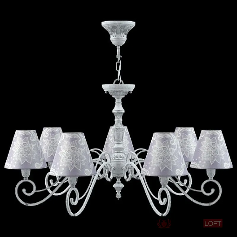 Подвесная люстра Lamp4You Classic 15 E3-07-G-LMP-O-3 Цвет арматуры серый Цвет плафонов фиолетовый от ImperiumLoft