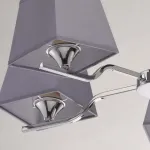 Люстра на штанге DeMarkt City Конрад 6 667011405 Цвет плафонов серый Цвет арматуры хром от ImperiumLoft