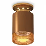 Накладной светильник Ambrella Techno Spot 217 XS6304131 Цвет арматуры золото Цвет плафонов коричневый