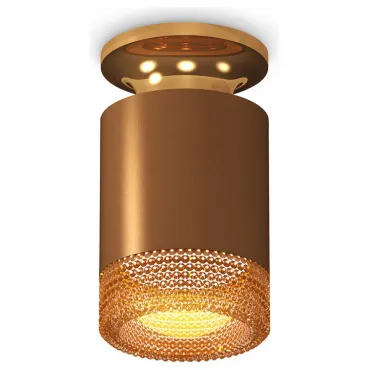 Накладной светильник Ambrella Techno Spot 217 XS6304131 Цвет арматуры золото Цвет плафонов коричневый