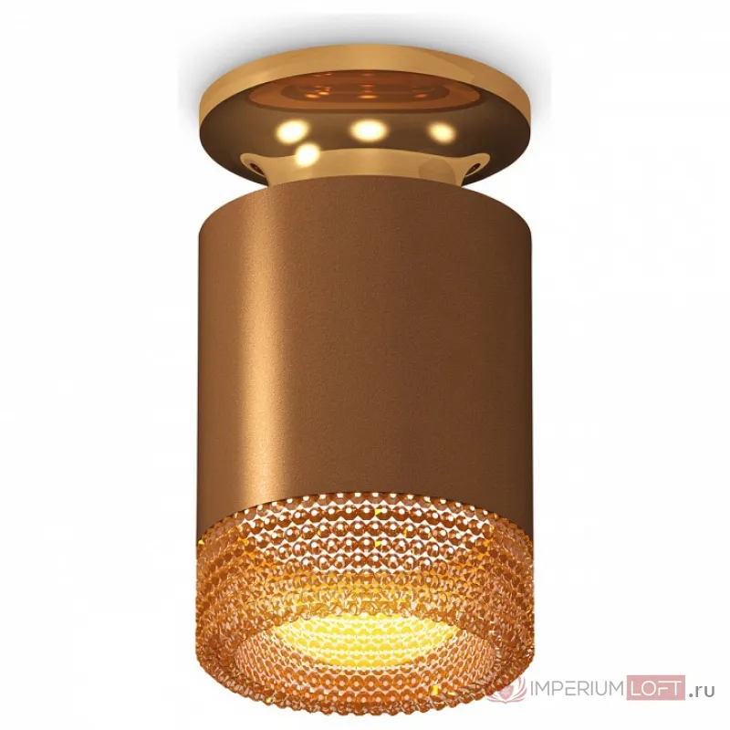 Накладной светильник Ambrella Techno Spot 217 XS6304131 Цвет арматуры золото Цвет плафонов коричневый от ImperiumLoft