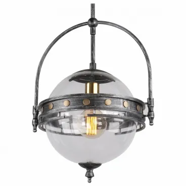 Подвесной светильник Lussole Yonkers LSP-9681 Цвет арматуры серый Цвет плафонов прозрачный