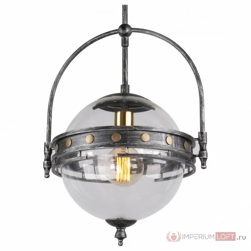 Подвесной светильник Lussole Yonkers LSP-9681 Цвет арматуры серый Цвет плафонов прозрачный от ImperiumLoft