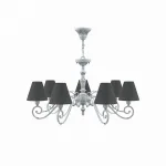 Подвесная люстра Lamp4You Classic 18 E3-07-G-LMP-O-22 Цвет арматуры серый Цвет плафонов черный от ImperiumLoft