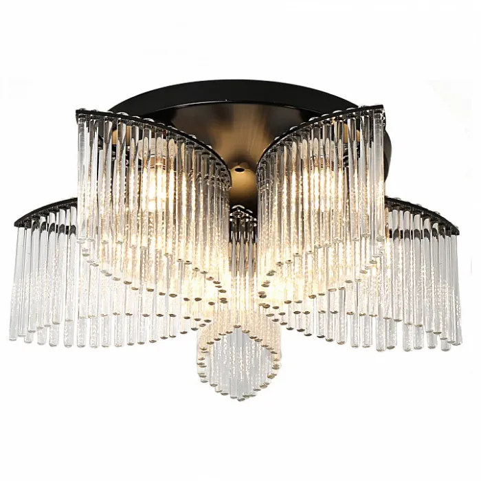 Потолочная люстра TopLight Ivy TL68862D-5 Цвет арматуры черный Цвет плафонов прозрачный от ImperiumLoft