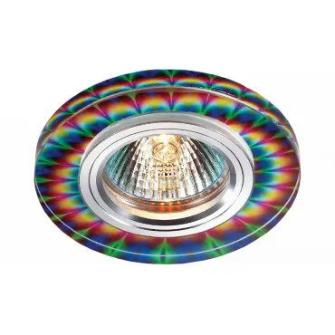 Встраиваемый светильник Novotech Rainbow 369911 Цвет арматуры серебро