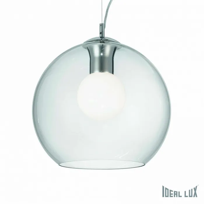 Подвесной светильник Ideal Lux Nemo NEMO SP1 D30 TRASPARENTE Цвет плафонов прозрачный Цвет арматуры хром от ImperiumLoft