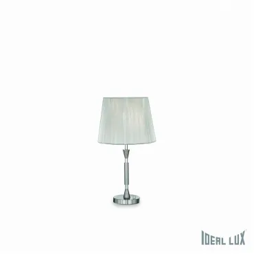 Настольная лампа декоративная Ideal Lux Paris PARIS TL1 BIG Цвет арматуры никель Цвет плафонов серебро