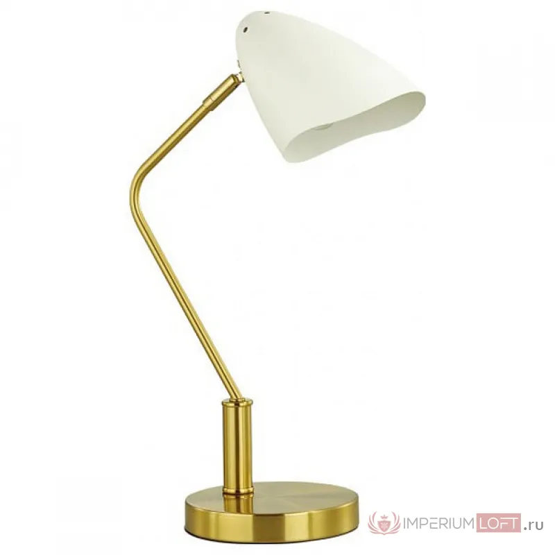 Настольная лампа декоративная Lumion Madison 4540/1T Цвет плафонов белый Цвет арматуры латунь от ImperiumLoft