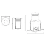 Встраиваемый в дорогу светильник Deko-Light Snapper 131001 Цвет арматуры серебро Цвет плафонов прозрачный от ImperiumLoft