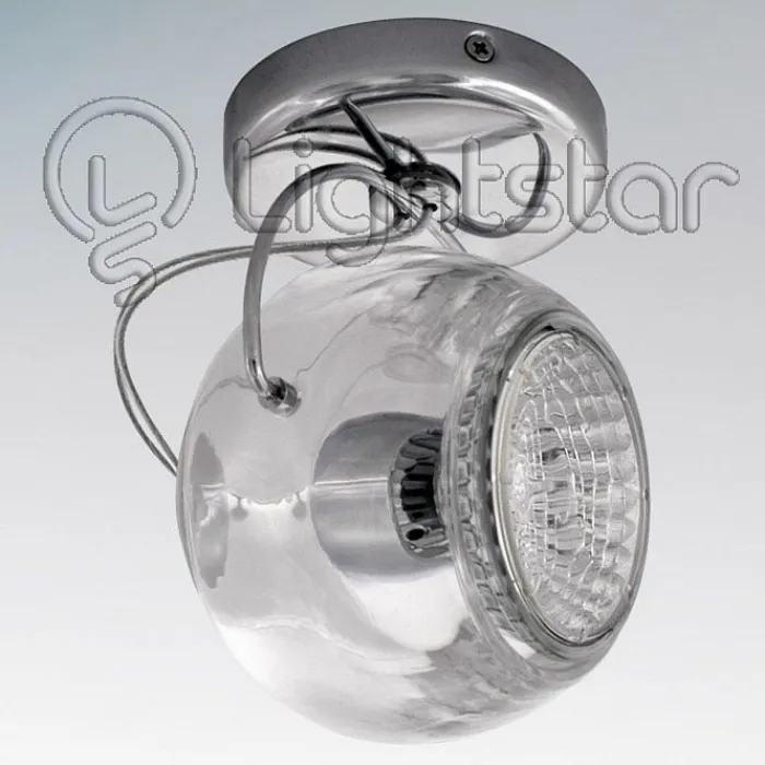 Спот Lightstar Occhio Fabi 110504 Цвет арматуры хром Цвет плафонов прозрачный от ImperiumLoft