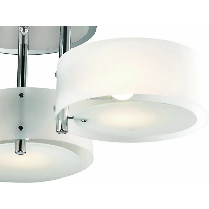 Потолочная люстра EVOLUCE Foresta SL483.502.03 Цвет арматуры хром Цвет плафонов белый от ImperiumLoft
