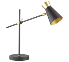 Настольная лампа офисная Lumion Liam 3790/1T Цвет плафонов золото Цвет арматуры черный