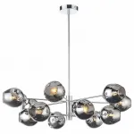 Люстра на штанге ST-Luce Fovia SL1500.103.12 Цвет арматуры хром Цвет плафонов серый от ImperiumLoft
