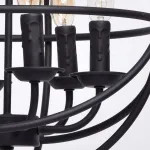 Подвесная люстра MW-Light Замок 1 249017306 Цвет арматуры черный Цвет плафонов хром от ImperiumLoft