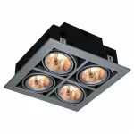 Встраиваемый светильник Arte Lamp Cardani A5930PL-4SI Цвет арматуры серебро
