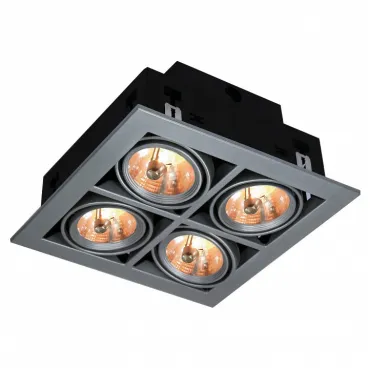 Встраиваемый светильник Arte Lamp Cardani A5930PL-4SI Цвет арматуры серебро