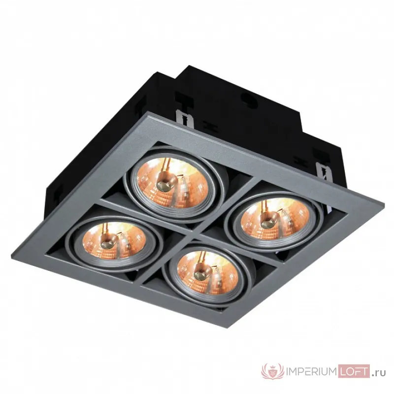 Встраиваемый светильник Arte Lamp Cardani A5930PL-4SI Цвет арматуры серебро от ImperiumLoft