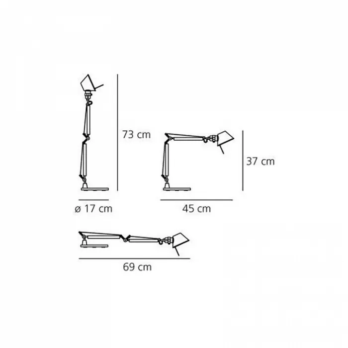 Настольная лампа офисная Artemide A011810 от ImperiumLoft