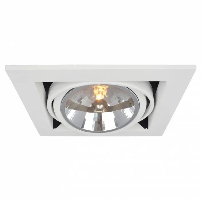 Встраиваемый светильник Arte Lamp Cardani A5935PL-1WH Цвет арматуры белый Цвет плафонов белый от ImperiumLoft