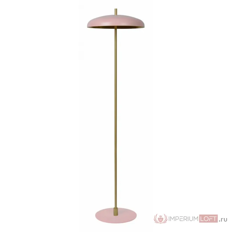 Торшер Lucide Elgin 03731/03/66 Цвет плафонов розовый Цвет арматуры золото от ImperiumLoft