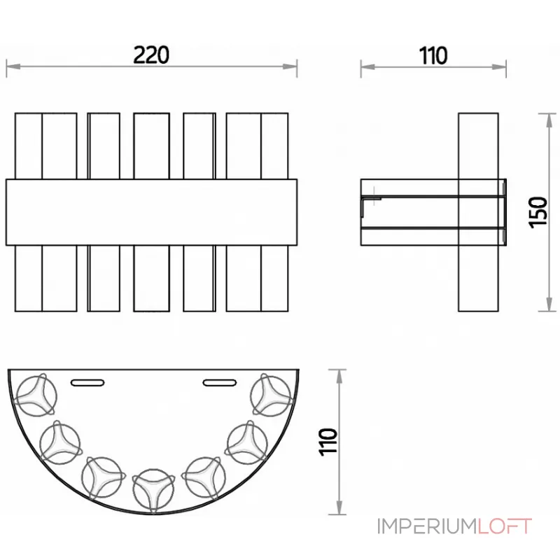 Накладной светильник Favourite Placerat 4012-1W