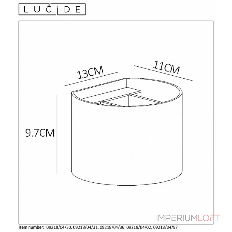 Накладной светильник Lucide 09218/04/02