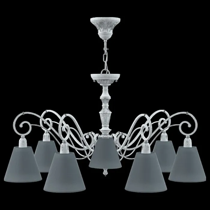 Подвесная люстра Lamp4You Classic 18 E3-07-G-LMP-O-22 Цвет арматуры серый Цвет плафонов черный от ImperiumLoft