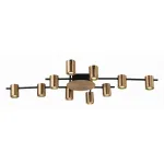 Потолочная люстра ST-Luce Veroli SL1207.402.10 Цвет плафонов латунь Цвет арматуры черный от ImperiumLoft
