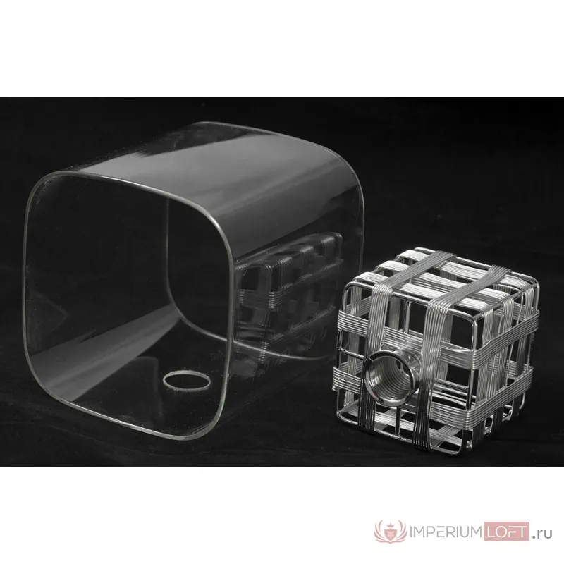 Накладной светильник Lussole Sorso LSC-8007-01 Цвет арматуры хром Цвет плафонов серебро от ImperiumLoft
