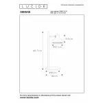 Настольная лампа офисная Lucide Sensas 30597/01/31
