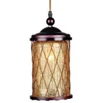 Подвесной светильник Omnilux Monchique OML-58406-01 Цвет арматуры коричневый Цвет плафонов коричневый от ImperiumLoft