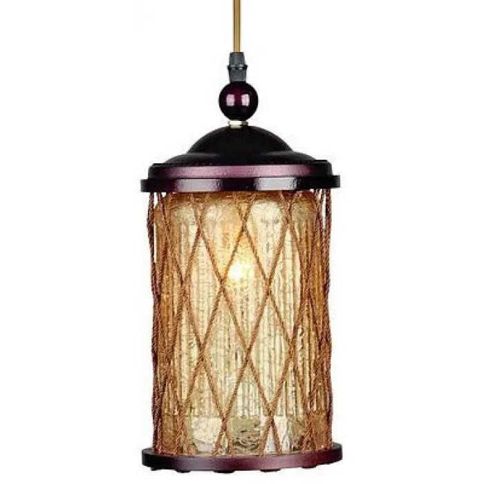 Подвесной светильник Omnilux Monchique OML-58406-01 Цвет арматуры коричневый Цвет плафонов коричневый от ImperiumLoft